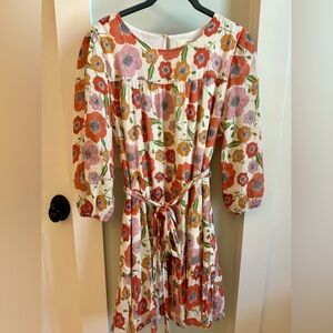 Trovata Birds of Paradis Nia Poppy dress size XS